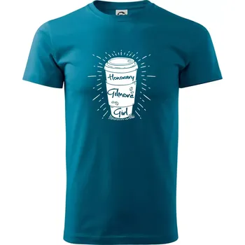 Pánské tričko Honorary Gilmore Girl - Klasické pánské triko vyšší gramáže - M ( Petrolejová )