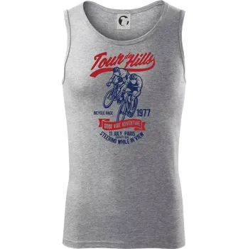 Tour De Hills - Tílko pánské Core - 2XL ( Tmavě šedý melír )