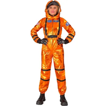 Karnevalový kostým Dámský kostým astronautka, oranžový - M