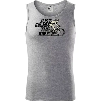 Just enjoy the ride - Tílko pánské Core - L ( Tmavě šedý melír )