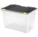 Úložný box 54 l černá/čirá