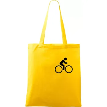 Cyklistika logo prsa - Taška bavlněná - 42 x 38 cm ( Žlutá )