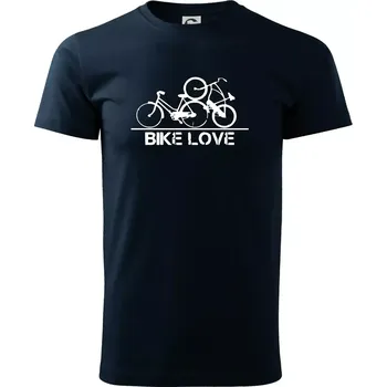 Bike love - Triko extra velké (5-8XL) - 8XL ( Námořní modrá (velmi tmavá - téměř černá) )