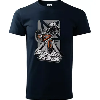 Single track trať - Triko extra velké (5-8XL) - 6XL ( Námořní modrá (velmi tmavá - téměř černá) )