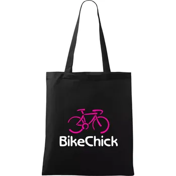 Bike Chick - Taška bavlněná - 42 x 38 cm ( Černá )