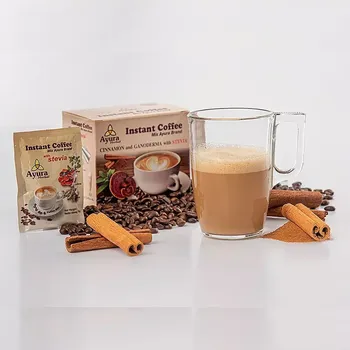 Káva Ayura Skořicové cappuccino s Ganodermou 10 x 15g