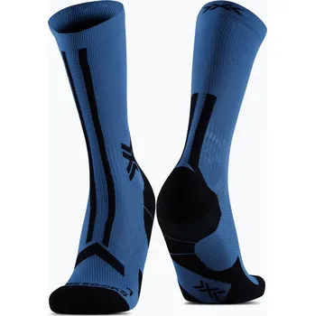Pánské ponožky Pánské ponožky X-Socks Trailrun Discover Crew mineral blue/x black