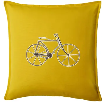 Polštář Dřevěné kolo - Polštář 50x50 - 50x50 - Pouze potah ( Žlutá )