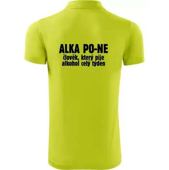 Pánská košile Alkapone - Polokošile Victory sportovní (dresovina) - 3XL ( Limetková )
