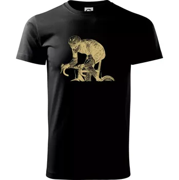 Pánské tričko Silniční cyklista předek - Triko extra velké (5-8XL) - 7XL ( Černá )