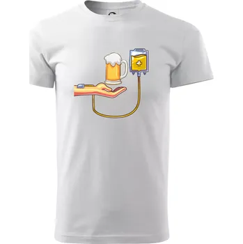 Pivo infuze - Triko extra velké (5-8XL) - 7XL ( Bílá )