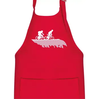 Kuchyňská zástěra Cyclo duo - Dětská zástěra na vaření - Univerzální velikost ( Červená )