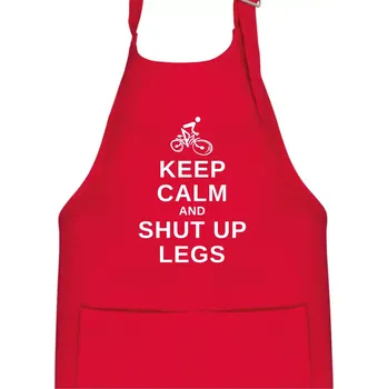 Kuchyňská zástěra Keep calm and shut your legs - Dětská zástěra na vaření - Univerzální velikost ( Červená )