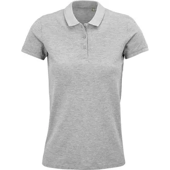 Dámské tričko PLANET WOMEN Polo 170g - Šedá Melanž 2XL