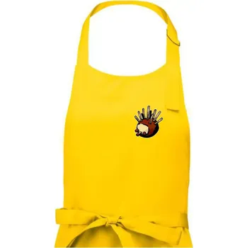 Kuchyňská zástěra Kaštanový ježeček - prso - Pánská zástěra na vaření - Univerzální velikost ( Žlutá )