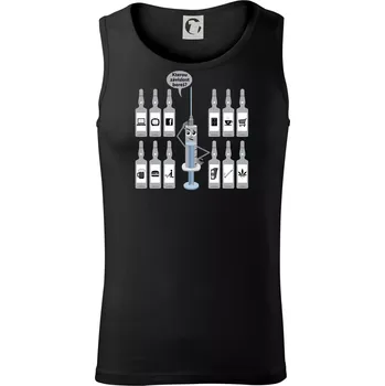 Pánské termoprádlo Všechny závislosti (Hana-creative) - Tílko pánské Core - M ( Černá )