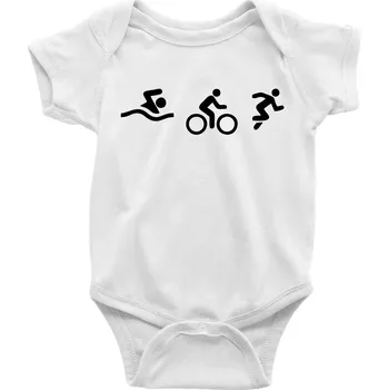 Kojenecké oblečení Triathlon postavy - Body kojenecké s krátkým rukávem - Krátký r. do 3 měs ( Bílá )
