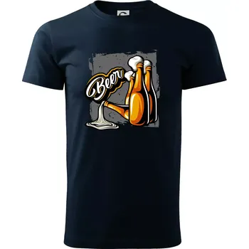 Beer lahve - Triko extra velké (5-8XL) - 7XL ( Námořní modrá (velmi tmavá - téměř černá) )