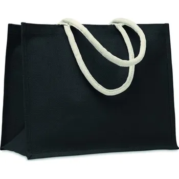 Jutová taška Aura - Černá