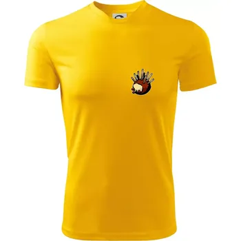 Kaštanový ježeček - prso - Dětské triko sportovní (dresovina) - 158 cm/12 let ( Žlutá )