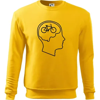 Pánská mikina Myslím jen na kolo - Mikina Essential pánská - S ( Žlutá )