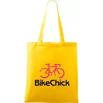 Nákupní taška Bike Chick - Taška bavlněná - 42 x 38 cm ( Žlutá )