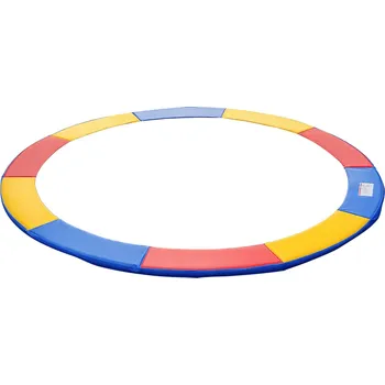 Příslušenství k trampolíně Sada příslušenství pro trampolíny HOMCOM bezpečnostní síť, kryt hran Ø 244 cm barevný, plachta a žebřík pro 8ft 10ft 12ft 15ft| Aosom