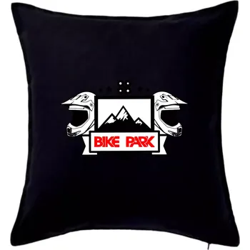 Polštář Bike park helmy - Polštář 50x50 - 50x50 - Pouze potah ( Černá )