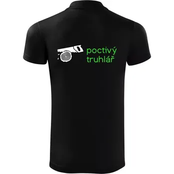 Pánská košile Poctivý Truhlář - Polokošile Victory sportovní (dresovina) - S ( Černá )