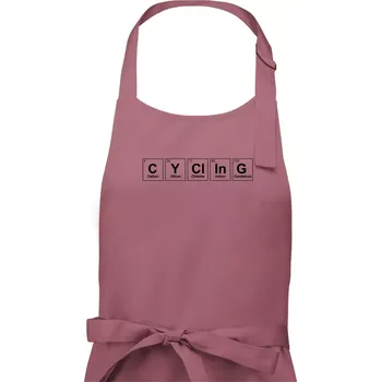 Kuchyňská zástěra Cycling - periodická tabulka - Dámská zástěra na vaření - Univerzální velikost ( Starorůžová )