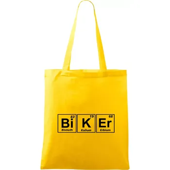 Biker - Tabulka prvků - Taška bavlněná - 42 x 38 cm ( Žlutá )