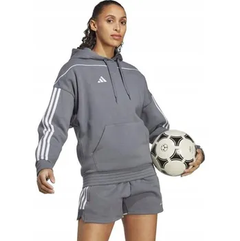Pánská mikina MIKINA ADIDAS TIRO 23 LEAGUE SWEAT HOODIE ŠEDÁ HZ3013 vel. XS