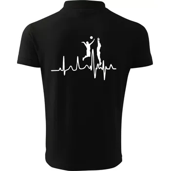 Pánská košile EKG volejbalisti muži - Polokošile pánská Pique Polo 203 - 4XL ( Černá )