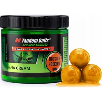 Boilies Carp Food Boosted Hookers - nástrahové boilies 18mm/300g Banánový Krém