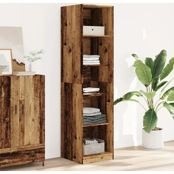 Příborník do zásuvky zahrada-XL Šatní skříň old wood 50 x 50 x 200 cm kompozitní dřevo 3307718