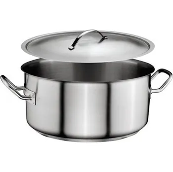 Hrnec OZTI Kastrol s poklicí stříbrný 36 cm