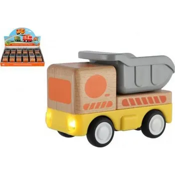 autíčko Teddies Auto nákladní dřevo 11 cm na setrvačník