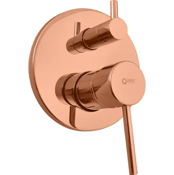 Vodovodní baterie Slezák - RAV Vanová/sprchová baterie 2-cestná s podomítkovým tělesem SEINA - SE985ZRK, Růžové zlato kartáčovaná
