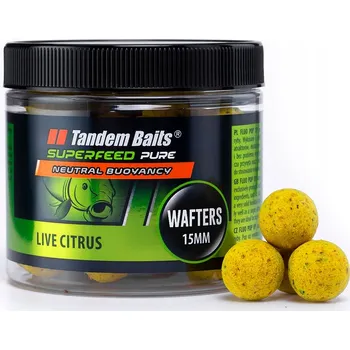 Boilies SuperFeed Pure Wafters 15 mm/70g Live Citrus (Nástrahy na kapry)