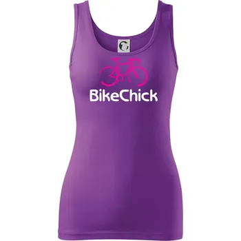 Dámské tričko Bike Chick - Dámské tílko - S ( Fialová )