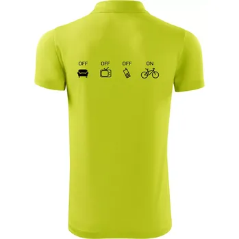 Pánská košile Zapni cyklorežim - Polokošile Victory sportovní (dresovina) - XL ( Limetková )