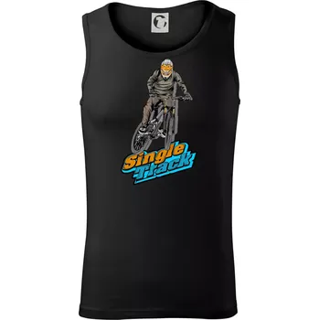 Single track jezdec - Tílko pánské Core - L ( Černá )
