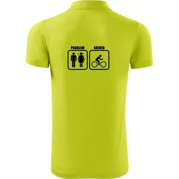 Pánská košile Problém - Kolo - Polokošile Victory sportovní (dresovina) - S ( Limetková )