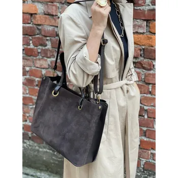 Kabelka Kabelka kůže 934-L Itálie barva: černá