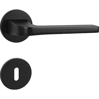 Dveřní kování Dveřní kování MP Supra - R 3097 5S (BS - Černá matná ), klika-klika, Bez spodní rozety, MP BS (černá mat)