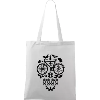 Bike lebka - Taška bavlněná - 42 x 38 cm ( Bílá )