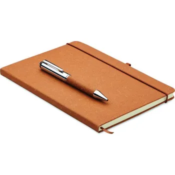 Zápisník Sada zápisníků z recykl. kůže Eleganote - Béžová