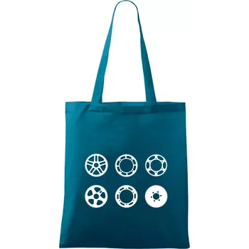 Cyklo Převodníky - Taška bavlněná - 42 x 38 cm ( Petrolejová )