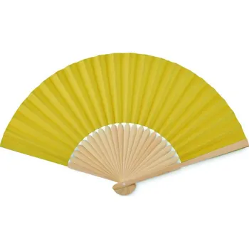 Vějíř z bambusu Fanny Paper - Žlutá
