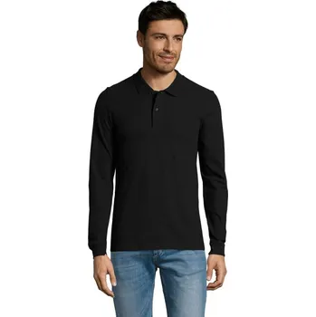 Pánské tričko PERFECT LSL MEN POLO 180 - Black3XL